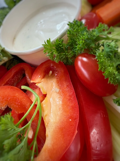 veggie platter at West Coast Fresh Food